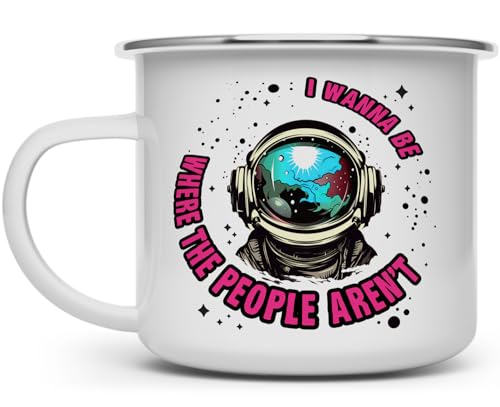 Taza de camping Loftipop esmalte acero inoxidable 16oz miniatura 1
