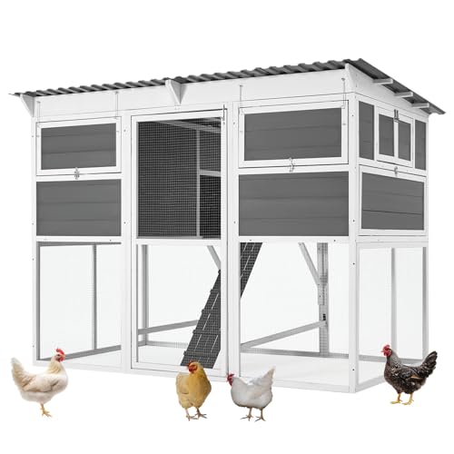 AECOJOY 83 Large Chicken Coop with Run and Nesting