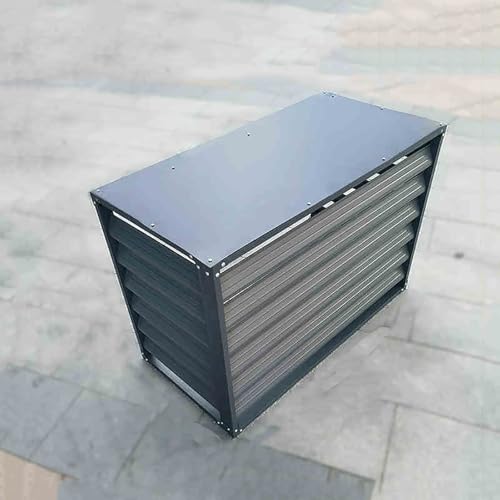 Cubre aire acondicionado exterior de aluminio contra impactos y vistas