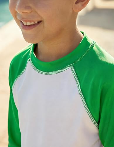 Image of City Threads Rash Guard for Boys SPF 50+ Made in USA, Long Sleeve Swim Shirt with Sun Protection, Toddler, and Youth Sizes