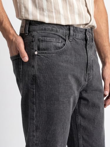 Image of Urbano Fashion Men's Relaxed Fit Washed Denim Jeans Non-Stretchable