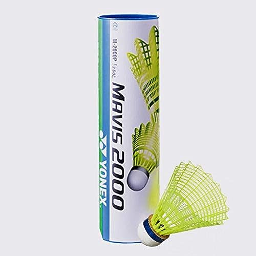 Yonex Mavis 2000 Nylon Yellow Badminton Shuttlecock (10 Tubes pkg)