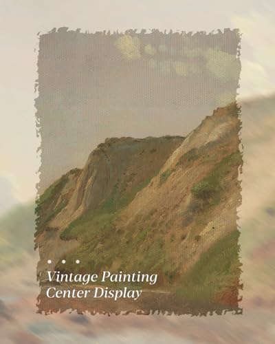 Image of HUARCEY Gold Framed Vintage Wall Art for Living Room Canvas Coastal Wall Pictures Classic Landscape Painting Shelf Decor Natural Aesthetic Room Decoration Elegant Artwork Print for Bathroom, Bedroom