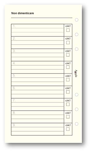 Ricambio fogli non dimenticare 9,5x17 avorio (50