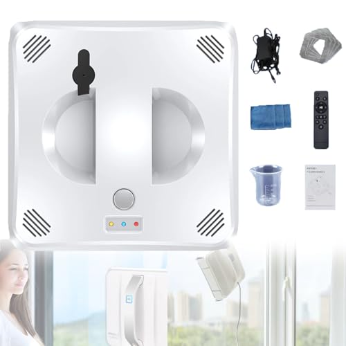 Ostreemaner Robot De Limpieza De Ventanas, Robot Automático De Ventanas Cuadradas, Aspirador De Ventanas Automático De Doble Chorro De Agua Control Remoto, Para Ventanas De Gran Altura,White Ostreemaner Robot De Limpieza De Ventanas, Robot Automático De Ventanas Cuadradas, Aspirador De Ventanas Automático De Doble Chorro De Agua Control Remoto, Para Ventanas De Gran Altura,White