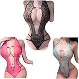 [OLYOLY] 過激な透け 超ハイレグレオタード セクシー コスプレ レディース Tバック 透ける 水着 スク水 紐パン レース ランジェリー (07 3色セット)