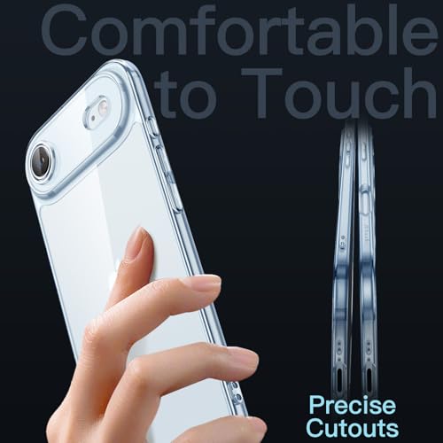 Image of JETech Slim Case for iPhone Air with Camera Lens Full Protection, Ultra-Thin Lightweight Clear Minimalist Protective Phone Cover, 6.5-Inch Display (Sky Blue)