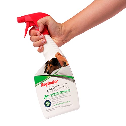 Rug Doctor Platinum Urine Eliminator Spray, Permanently Removes New and Old Pet Stains, Neutralizes Odors with Sparkling Breeze Scent, 24 oz.