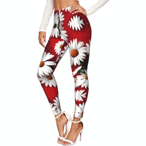 Leggings de compresión cómodos contra el cansancio, mallas suaves florales de mujer