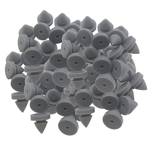100 Pcs Rubber Door Silencer Metal Door Anti Collision Silencer Heavy Duty Rubber Hinge Outlet Door Silencer 1/2 Inch Diameter for Metal Frame