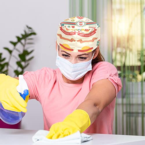 Chapeaux de travail anti-transpiration Pâques pour cheveux - 5