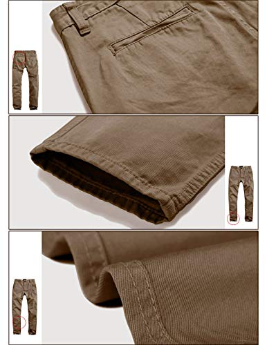Image of Match Mens Regular-Fit Casual Flat Front Chino Pants