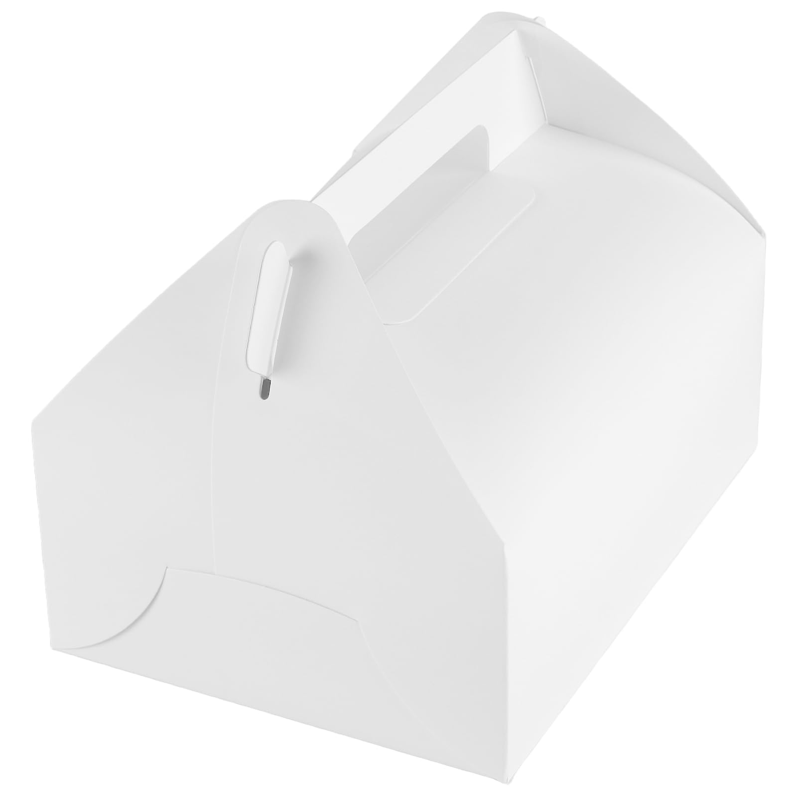 NINGWAAN 50 szt. białych pudełek dwuspadowych, 20 x 15 x 10 cm, papierowe pudełka na prezenty na ślub, urodziny, przyjęcie