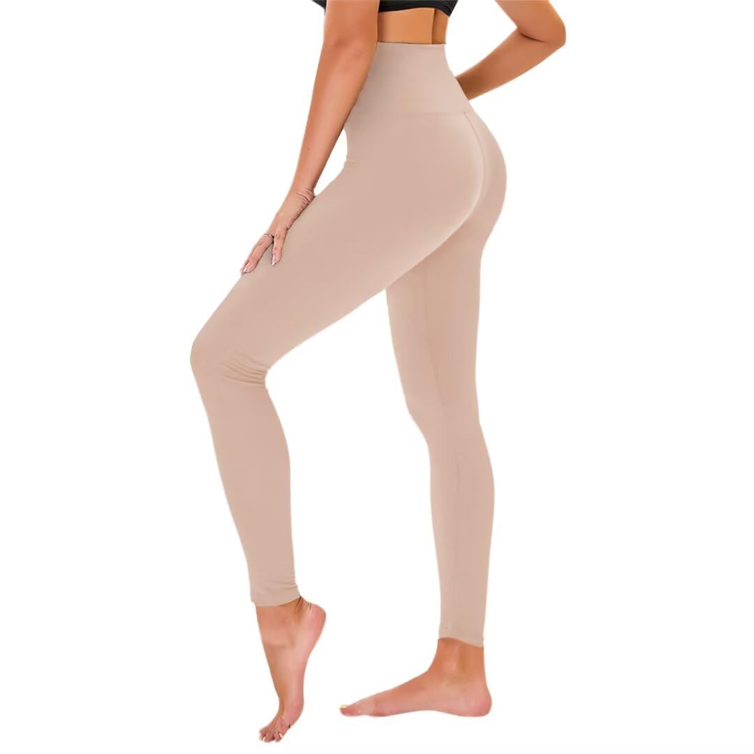 TNNZEET High Waist Leggings Damen Elastische Leggins Weiche Sporthose für Sport Gym