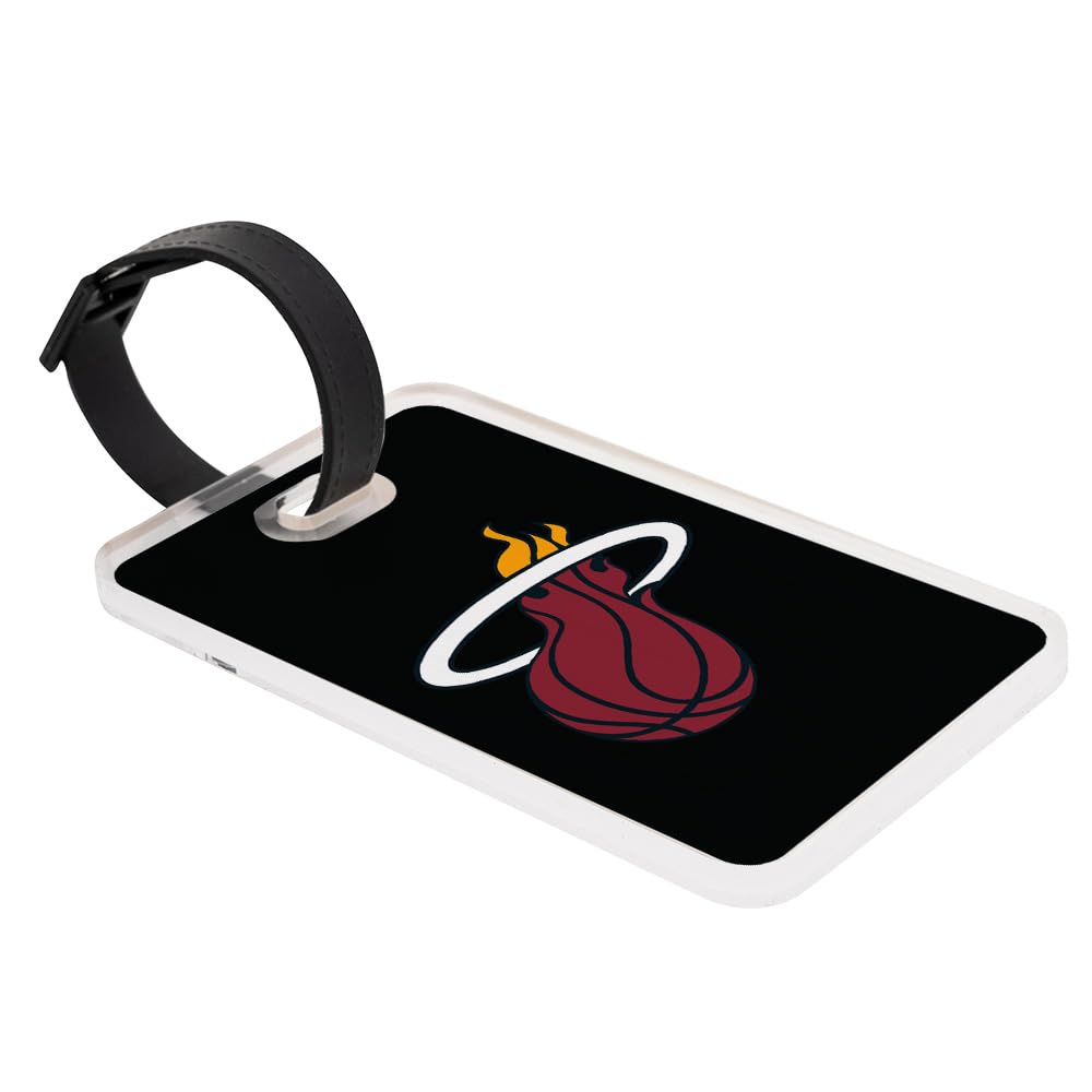 Desert Cactus Miami Heat Luggage Tag Official NBA National Basketball Travel ID Label for Suitcases Bags and Carry-Ons