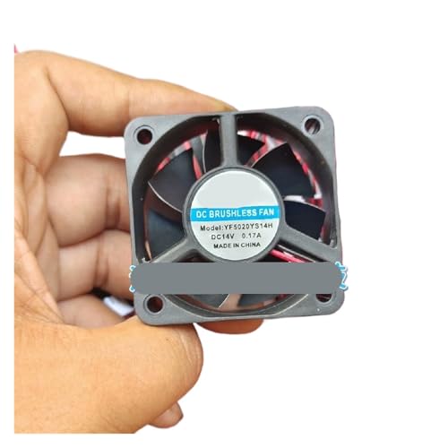 Ventilador CC de 14 V YF5020YS14H con 2 cables y medidas de 50 mm 3