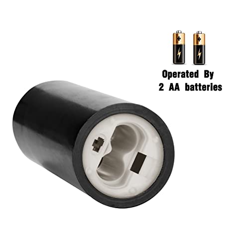 Image of antizer Flameless Candles Led Candles Pack of 9 (H 4 inch 5 inch 6 inch 7 inch 8 inch 9 inch x D 2.2 inch) Black Real Wax Battery Candles with Remote Timer
