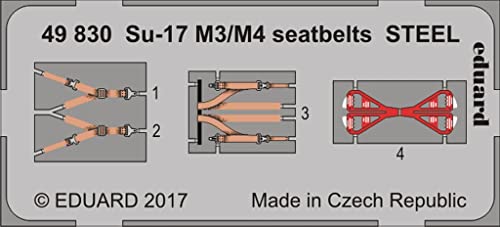 Ceintures Su-17 M3/M4 Eduard 1:48 Steel pour maquette Kitty Hawk