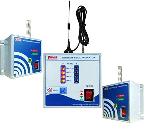 Wireless Multi Tank Water Level Indicator with Alarm (Two Tanks)