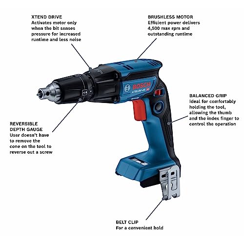 Bosch Gtb18V-45N 18V Brushless 1/4 In. Hex Screwgun (Bare Tool) #TOP1