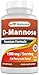Price comparison product image Best Naturals D-Mannose Capsules - Urinary Tract Cleanse Supplement 1500mg/Serving - 120 Count (120 Count (Pack of 1))