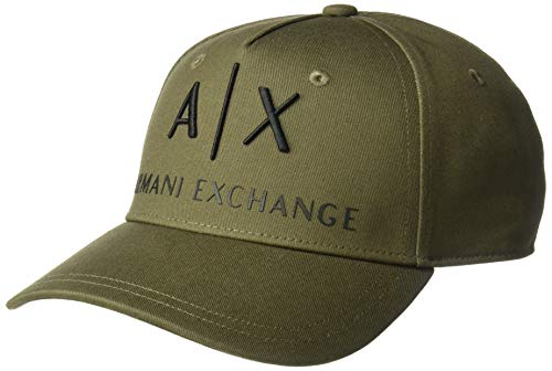 Armani Exchange Men's Logo Hat, wren, UNI