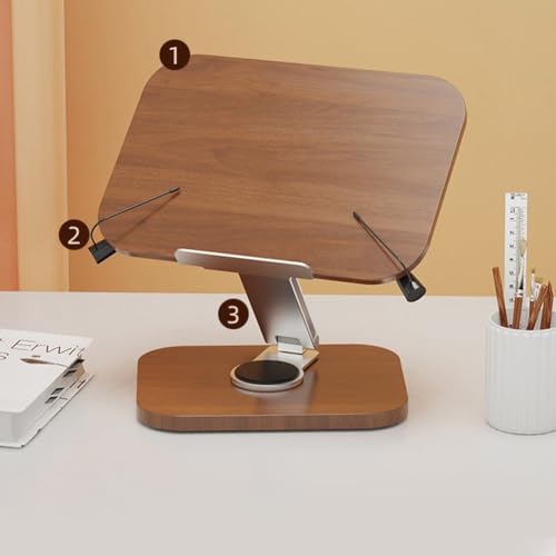 Soporte de madera para libros, portátil y almohadilla de dibujo multifunción 6