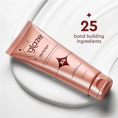 glaze Auburn Spice Super Color Conditioning Gloss 6.4fl.oz & GlaziPlex Super Bond Repair Hair Treatment, 120ml. 4-in-1 Deep Conditioning Hair Mask