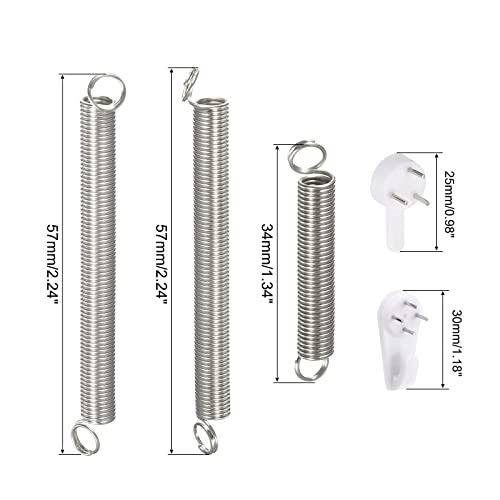 Image of uxcell 12 Pieces Plate Hanger, 4 6 8 Inch Stainless Steel Invisible Wall Plate Hangers with 12Pcs Wall Hooks and 50Pcs Protectors for Decorative Plates, Silver
