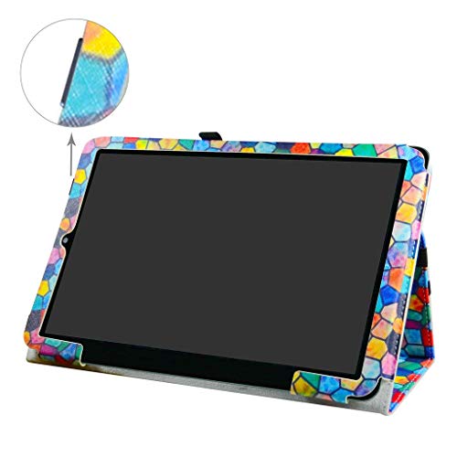 Mama Mouth For Rca Galileo Pro 11 Case,Pu Leather Folio 2-Folding Stand Cover For Rca 11 Delta Pro 11.6 Inch/Rca Galileo Pro 11 Rct6513W87Dk 11.5" 2-In-1 Tablet,Stained Glass #TOP1