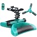 Vocti Garden Sprinkler,Lawn Sprinkler, Automatic 360°Three Arm Sprinkler Rotating with Speed & Range Control, Hose Sprinkler Head, Water Sprinklers Lawns Irrigation System, 3600 SQ FT Coverage