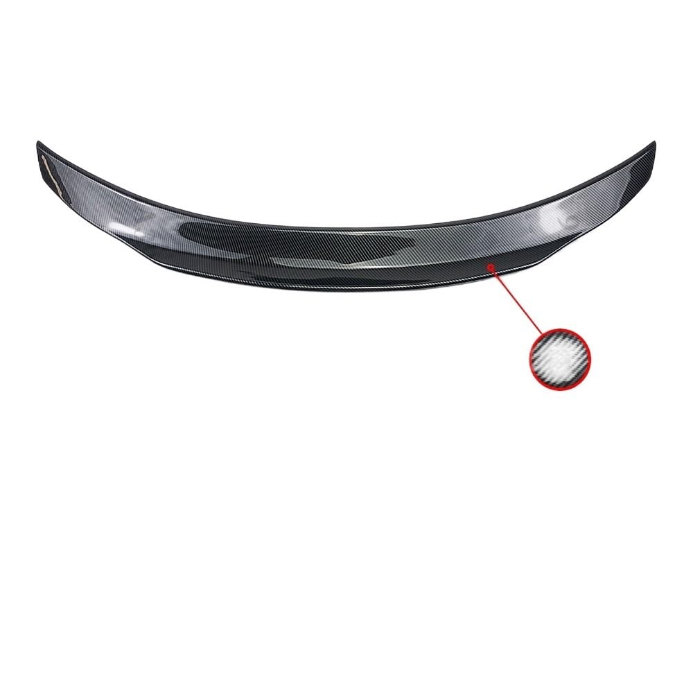 Spojlery tylne do samochodów Karoseria Spoiler Tylny Spoiler Splitter Dyfuzor Zestaw nadwozia bagażnika Dekoracja pasuje do Mercedesa Benz C W205 i C63 C43 AMG 4 drzwi 2014-2021(Carbon Fiber Look)