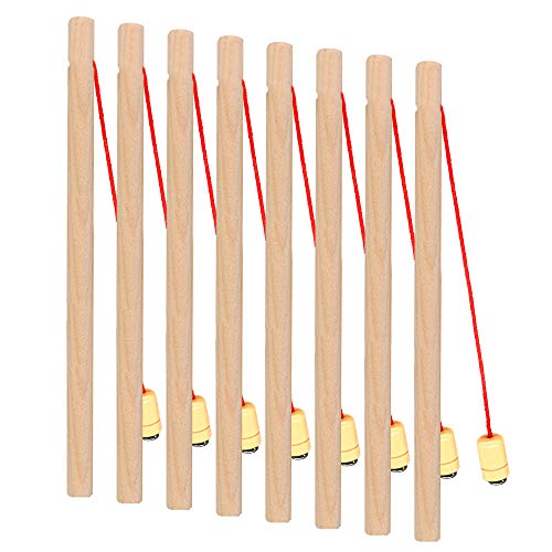 Trounistro 8 Pack Wooden Magnetic Fishing Poles Fishing Rod For Wooden Magnetic Fishing Game For Pool Activity Accessory #TOP6