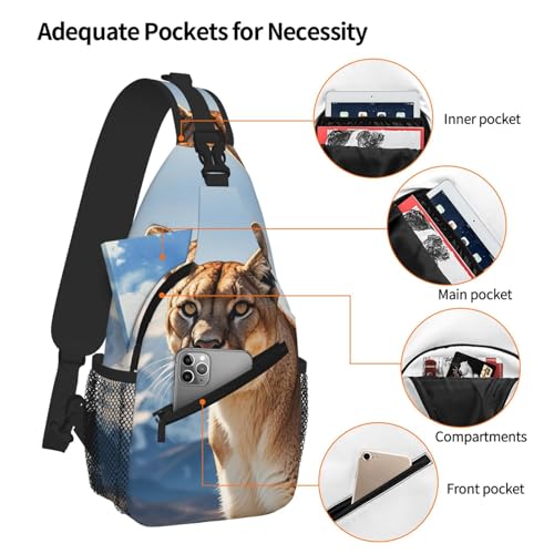 Bolso tipo Sling Panther para senderismo y viaje unisex miniatura 5