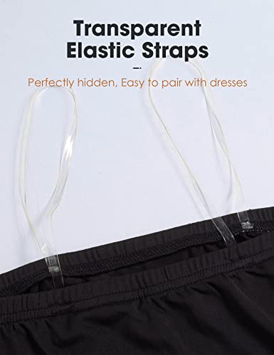 Image of MANCYFIT Half Slips for Women Long Slip Under Dress Invisible Straps Underskirt for Dresses
