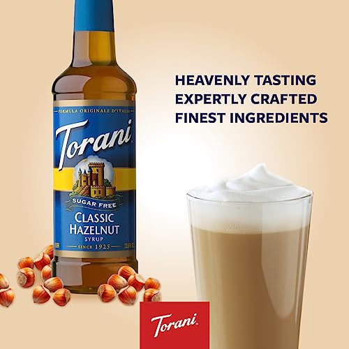 Torani Sugar Free Syrup, Classic Hazelnut, 25.4 Ounces (Pack Of 4) #TOP2