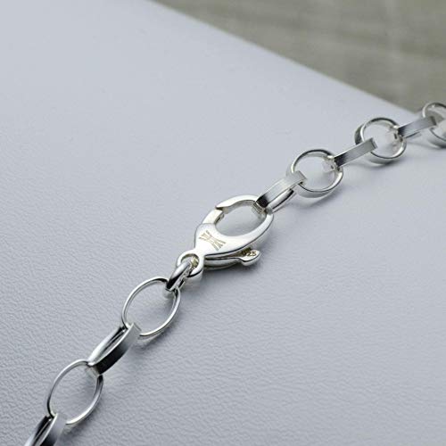 Oval Link Charm Bracelet in Sterling Silver4