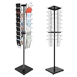 Ropoana 36 Pockets 360 Rotating Magazine Rack Flyer Comic Book Storage Floor Standing MagazineRack Brochure Display Stand, Literature Rack for Office, Exhibition, Black