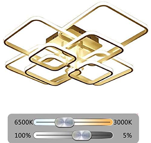 Preisvergleich Produktbild LED Deckenleuchte Moderne Dimmbare Wohnzimmerlampe Ring Designer Deckenlampe Mit Fernbedienung Mode Deckenlampe Minimalistisches Metall Acryl Beleuchtung Schlafzimmer Küche Esszimmer Lichter
