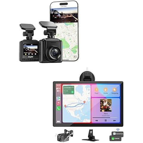2K Dash Cam + 9'' Carplay with Backup Camera Cover