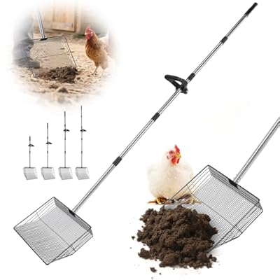 15inch Large Chicken Poop Scooper with Ergonomi...