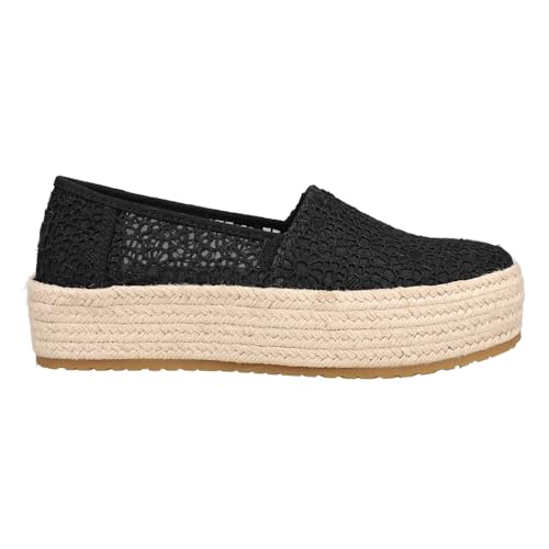 Image of TOMS Women's Valencia Denim Plaform Espadrille Flat Platform