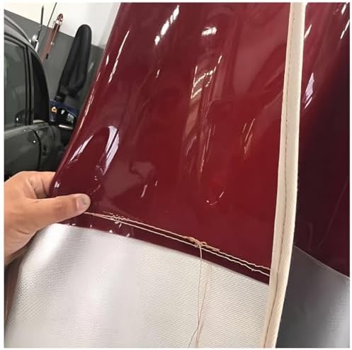 Fireproof Welding Blanket Roll Width Waterproof Silicone Coating Flame Retardant Wear Resistant Tarpaulin for Equipment,Flame Retardant Welding Screen with Red Viewing Window, Hanging Weldin