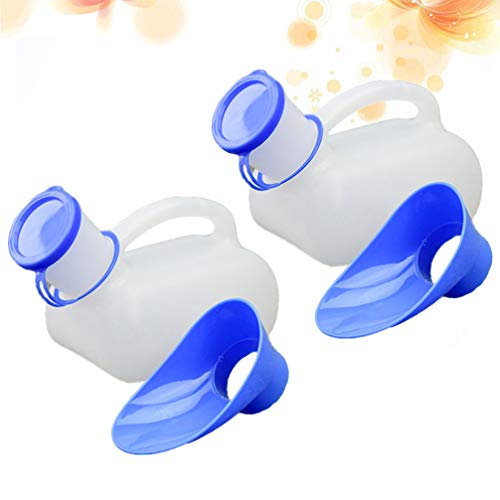 Healifty 2 stuks 1000 ml unisex urinefles draagbare urinoir plassen auto noodtoilet voor oudere mannen vrouwen camping… - Afbeelding 4