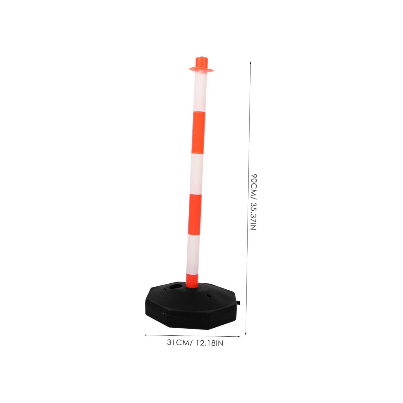 Colonne D’avertissem en T de Sécurité en Plastique, Poteau Routier Mobile