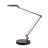 Potencia: 8W Flexo Led BRESSLO LUPA articulado, negro, Blanco neutro, Regulable. Flexo LED escritorio regulable. Lámpara Flexo LED de escritorio
