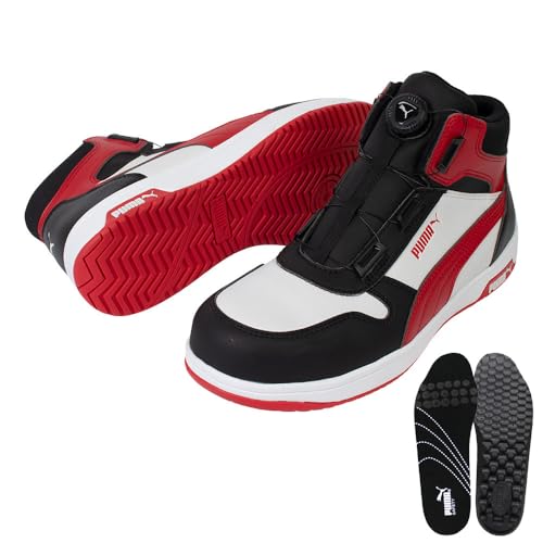 プーマ安全靴#64.208 26.0cmフロントコート　レッドロー プーマ ヘリテイジ フロントコート・レッド・ロー No.64.208.0