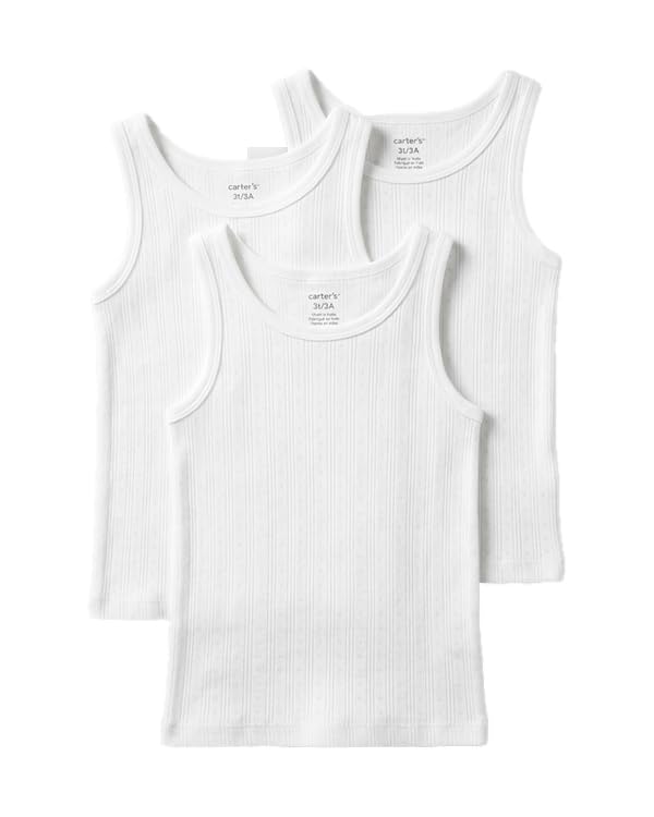 carter's Toddler Boy 3- Pack Cotton Vest in Assorted Prints with Anti Microbial Finish | Breathable Cotton-picture-41