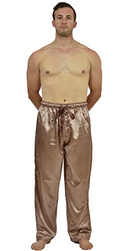 Up2date Fashion Men's Satin Tie Print Sleep & Lounge Pants2