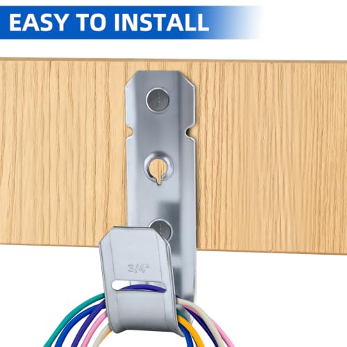 Ganchos de cable de 3/4 pulgadas para colgar cableado estructurado y gestión de cables de red 7